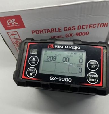 RIKEN KEIKI Portable Multi Gas Detector GX-9000 Series Simultaneous Detection of up to 6 Gases H2 O2 CO H2S CO2 NH