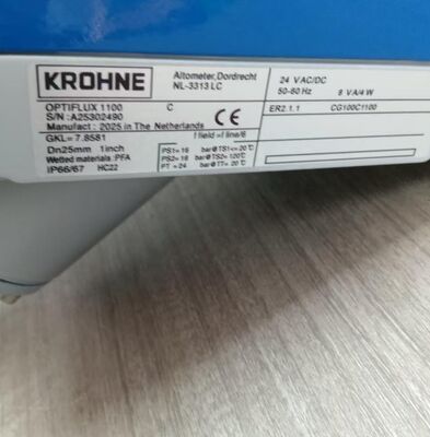 New Electromagnetic Flowmeter Krohne OPTIFLUX 1100 for General Applications with Conductive Liquids