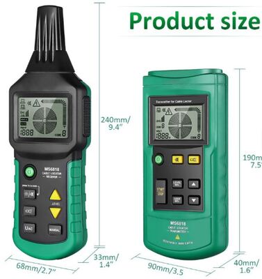 MS6818 Advanced Wire Tester Tracker Multi-Function Cable Detector 12~400V Pipe Locator Meter