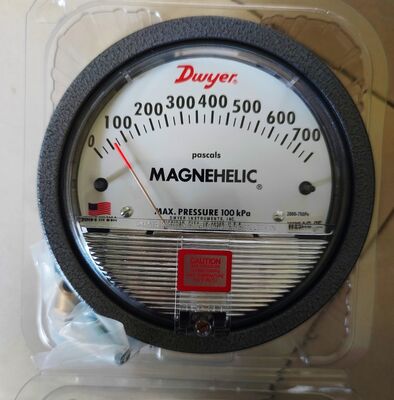Dwyer Magnetic Differential Pressure Gauge Featuring 2 Percent Accuracy and Measurement Range 0 to 750 Pa