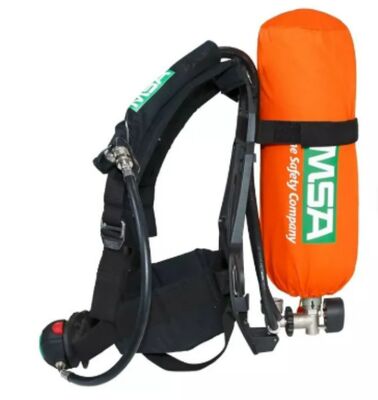 MSA AX2300 Positive Pressure Air Breathing Apparatus | Dual Gauge Fire Safety Equipment for Instrument for Measuring