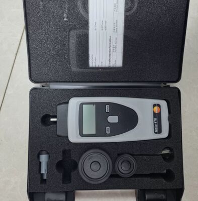 New Original Testo 470 Tachometer Kit with 99999 rpm Measuring Range ±0.02% Accuracy and 0.1 rpm Resolution