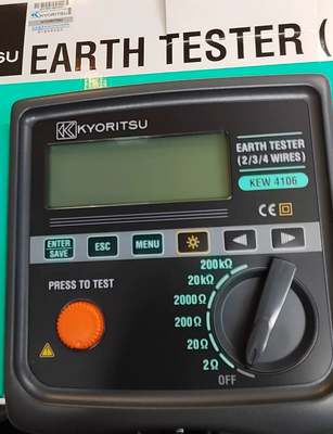 Brand new original EARTH RESISTANCE RESISTIVITY TESTER in stock from KYORITSU KEW 4106, Japan