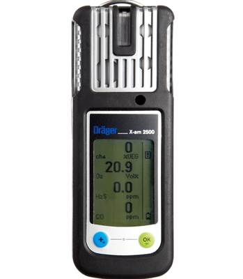 Original Drager X-AM 2500 4-Gas Detector Drager X-am 2500 Multi Gas Monitor LEL O2 Co H2s