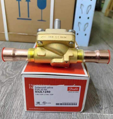 Danfoss EVR 20 Solenoid Valve 1/4 dalam 655 psig Brass Body