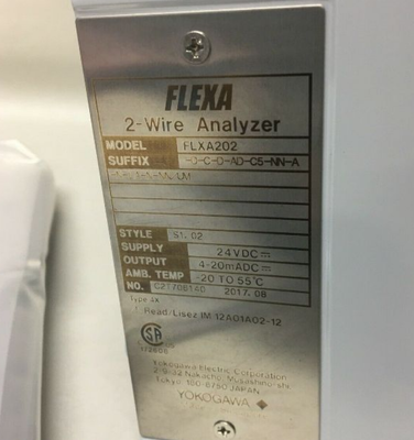 Original YOKOGAWA FLXA21/FLXA202 2-Wire Dual Channel Transmitter/Analyzer Good Price