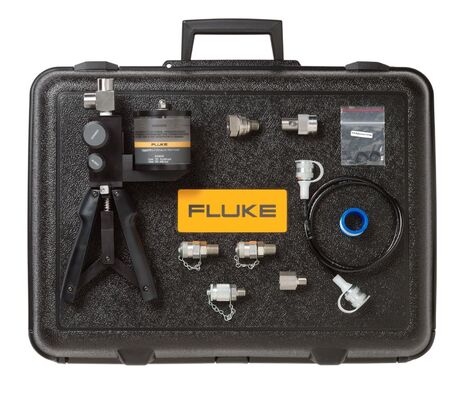 Fluke 700HTPK2 Kit Tes Tekanan Hidraulik dengan 10.000 psi 690 bar Range dan Hard Case Protection