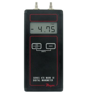 Dwyer 475-000-FM Handheld Digital Manometer dengan 0-1.000