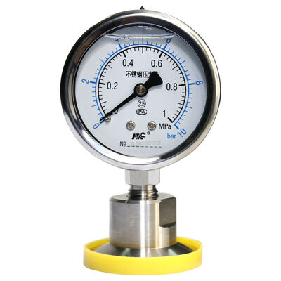 Stainless Steel Delta Pressure Gauge untuk suhu operasi 0-60°C