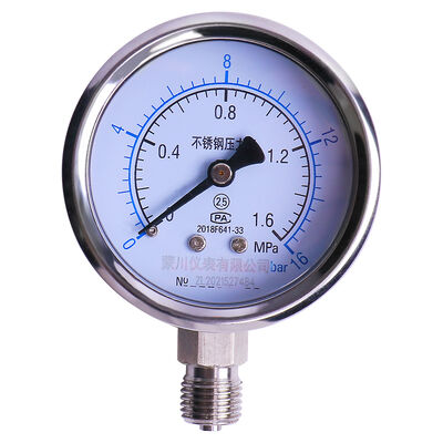Differential Pressure Gauge 1,5 Lbs Keakuratan tinggi dan pengukuran yang akurat