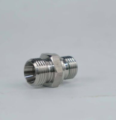 Swagelok Type Stainless Steel 316 High Pressure Forged Zinc Plated Hex Coupling 1/4 Inch 3/8 Inch NPT Male Water Pipe Fittings