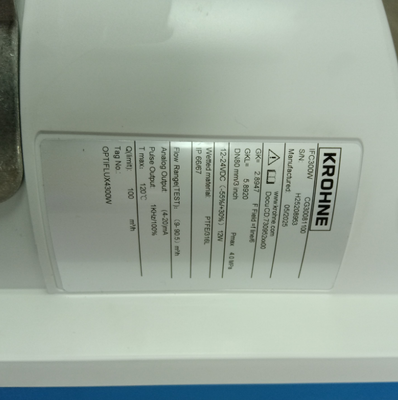 Krohne Optiflux 4300W Stainless Steel Flow Monitor with ±0.5% Accuracy and OEM Customizable Options