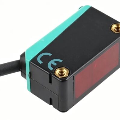 Kabel Sensor Fotolistrik V1-W-5M-PUR dengan Koneksi Berulir M12 dan Dudukan Sudut 90° untuk Sensor Fotolistrik Slot