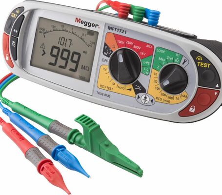 Megger MFT1721 Multifunction Installation Tester untuk pengujian listrik yang komprehensif