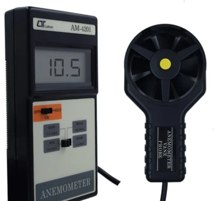 Anemometer presisi tinggi portabel Lutron Am-4201 Anemometer Digital Elektronik