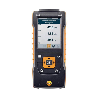 Testo 440 Keakuratan Tinggi Range Besar Kontroler Kelembaban dan Suhu Cerdas Digital Tampilan 0.1C/F Resolusi 1 Tahun