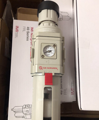 Original Norgren B49G Filter Pressure Reducing Valve with G1/2 Port Size and 5 μm Filter Element for 0.5 to 8.5 bar Adjustment
