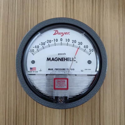 Dwyer Aluminium Tekanan Diferensial Suhu Tinggi Tekanan Magnehelic 2300-50MM